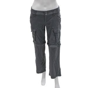 prAna Womens Gray Nylon Solid Pants Inseam 27 Size 2